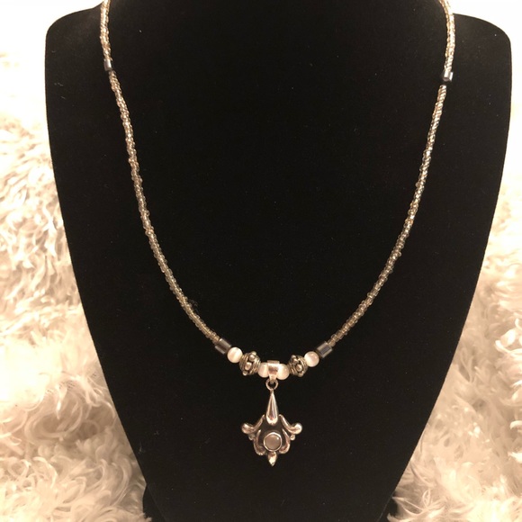 Jewelry - Handmade Sterling Silver Charm Beaded Necklace